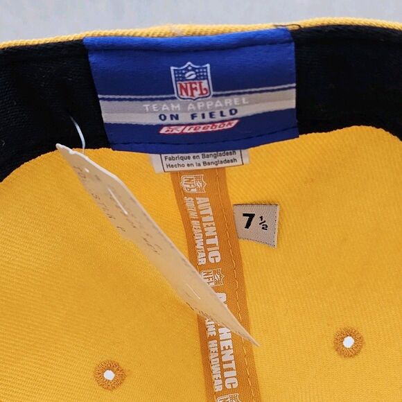 NWT VTG Pittsburgh Steelers Football Reebok Fitted Size 7 ½ Hat Cap NFL - Picture 7 of 7